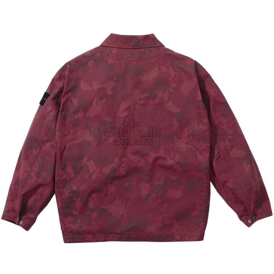 Details on Supreme Stone Island Reactive Ice Camo Ripstop Jacket  from spring summer
                                                    2022 (Price is $748)