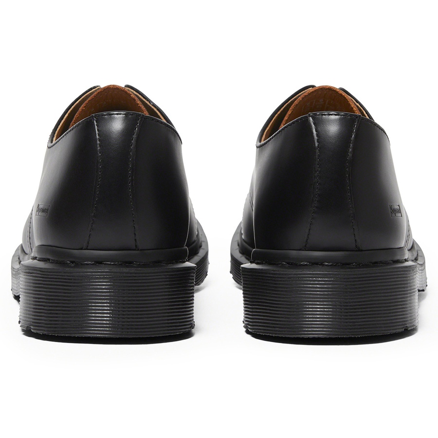 Details on Supreme Dr. Martens Spiderweb 3-Eye Shoe Black from spring summer
                                                    2022 (Price is $178)