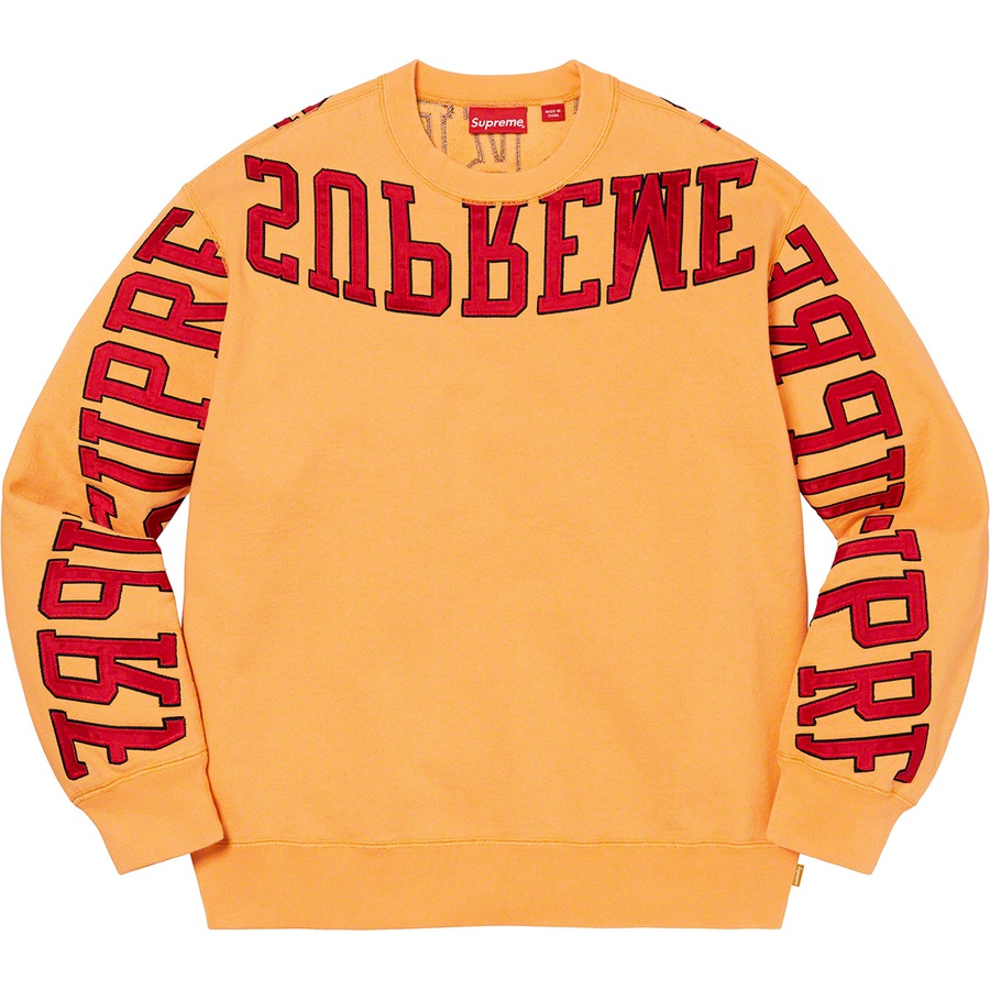 Details on Multi Arc Crewneck Dusty Gold from spring summer
                                                    2022 (Price is $158)