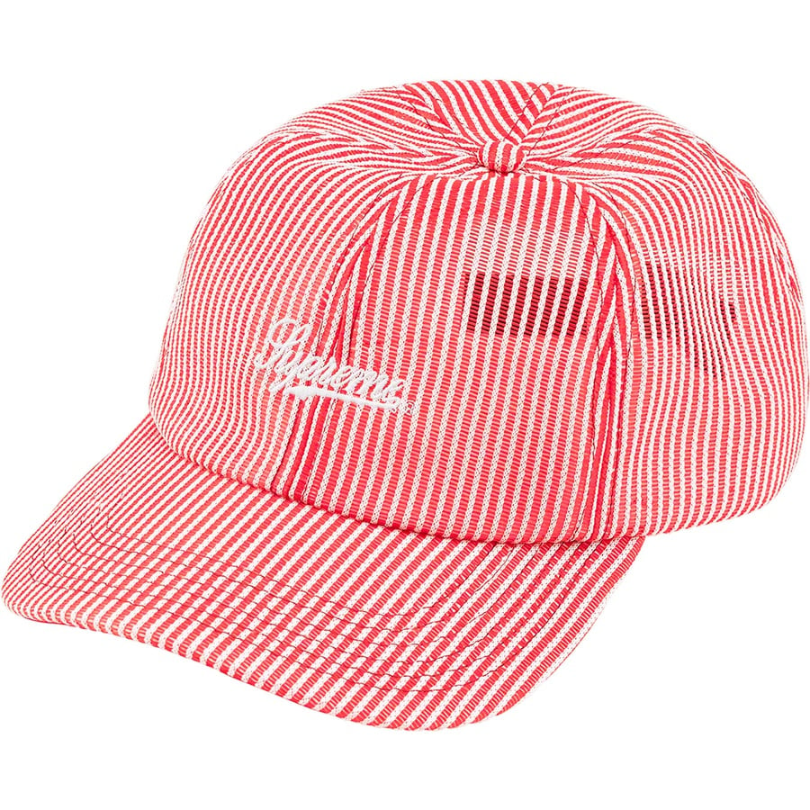 Details on Stripe Mesh 6-Panel Red from spring summer
                                                    2022 (Price is $48)