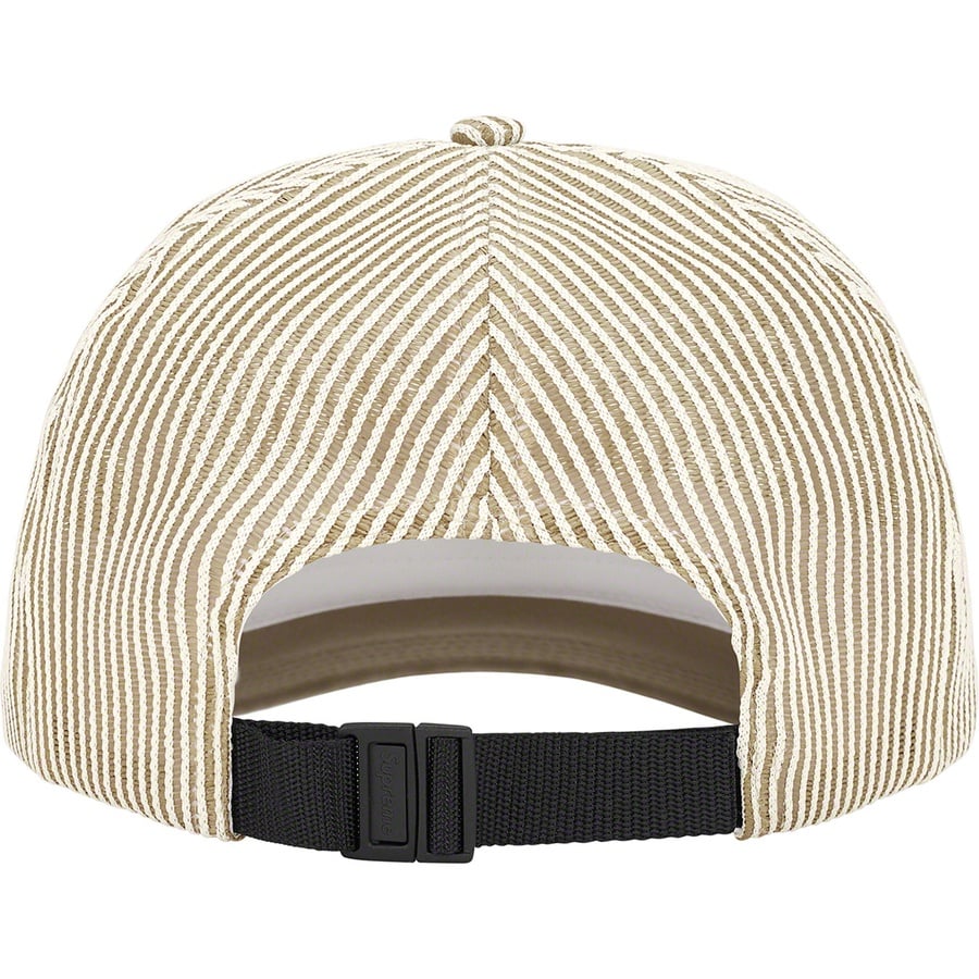 Details on Stripe Mesh 6-Panel Taupe from spring summer
                                                    2022 (Price is $48)