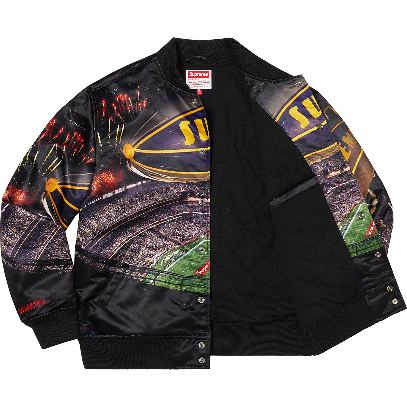 Buy Supreme Supreme Tourist Varsity Jacket Black - Stadium Goods