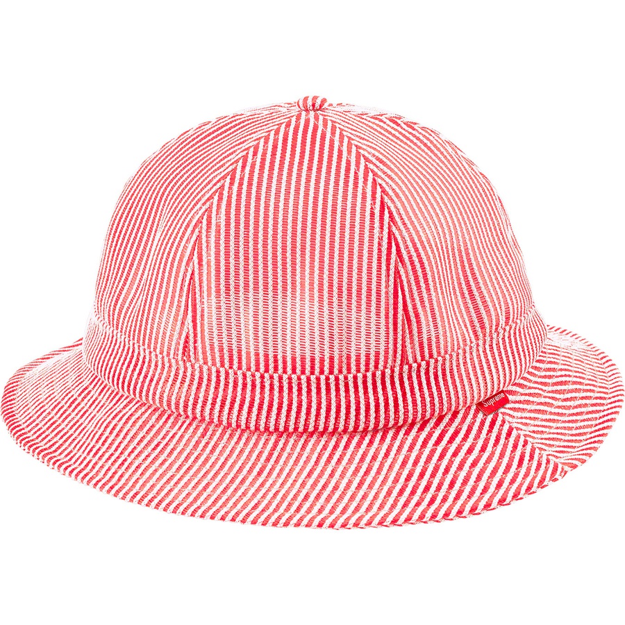 Details on Stripe Mesh Bell Hat Red from spring summer
                                                    2022 (Price is $58)