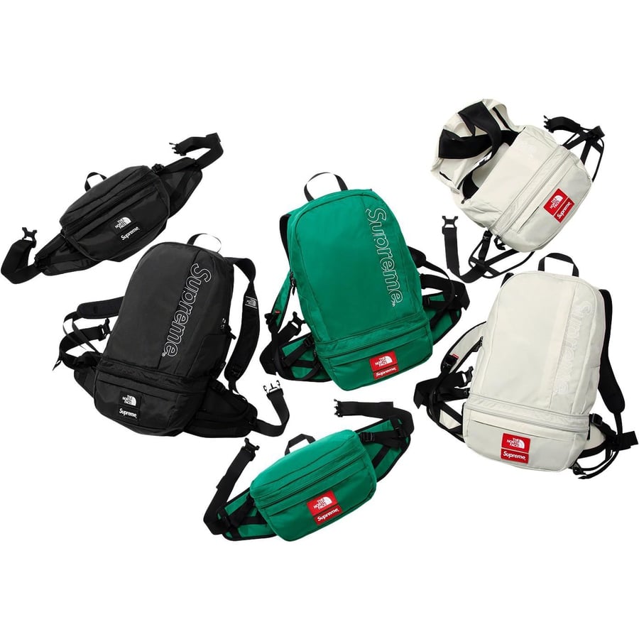 Details on Supreme The North Face Trekking Convertible Backpack + Waist Bag from spring summer
                                            2022 (Price is $168)