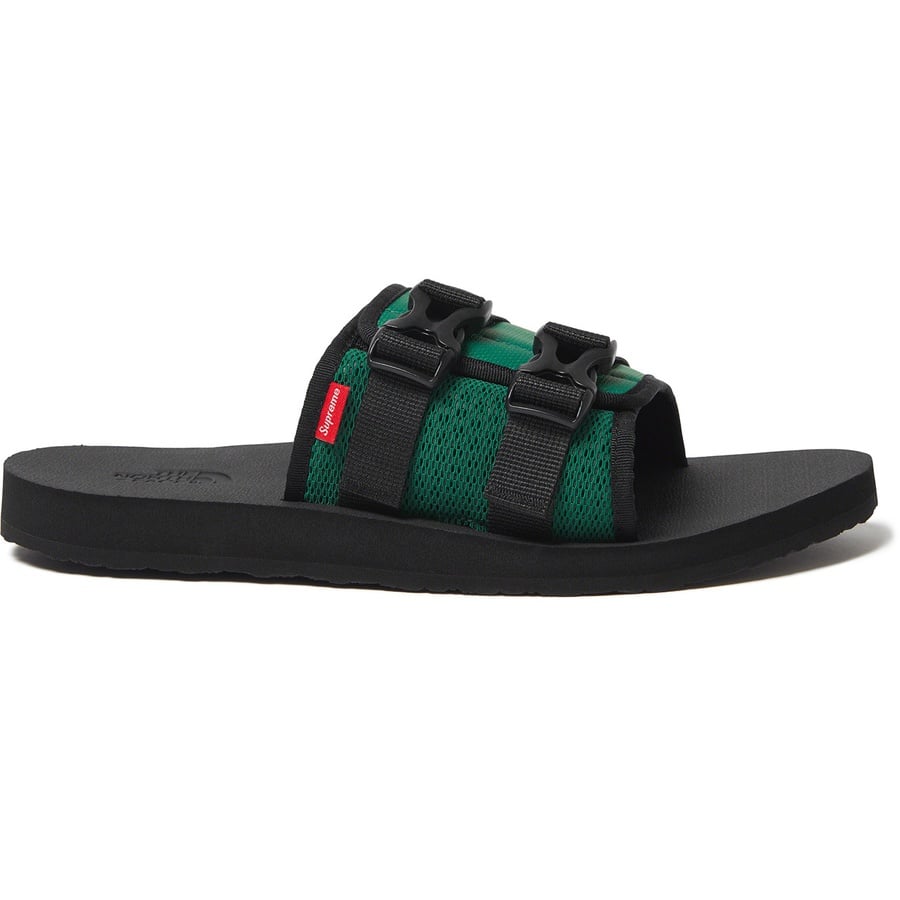 Details on Supreme The North Face Trekking Sandal Dark Green from spring summer
                                                    2022 (Price is $88)