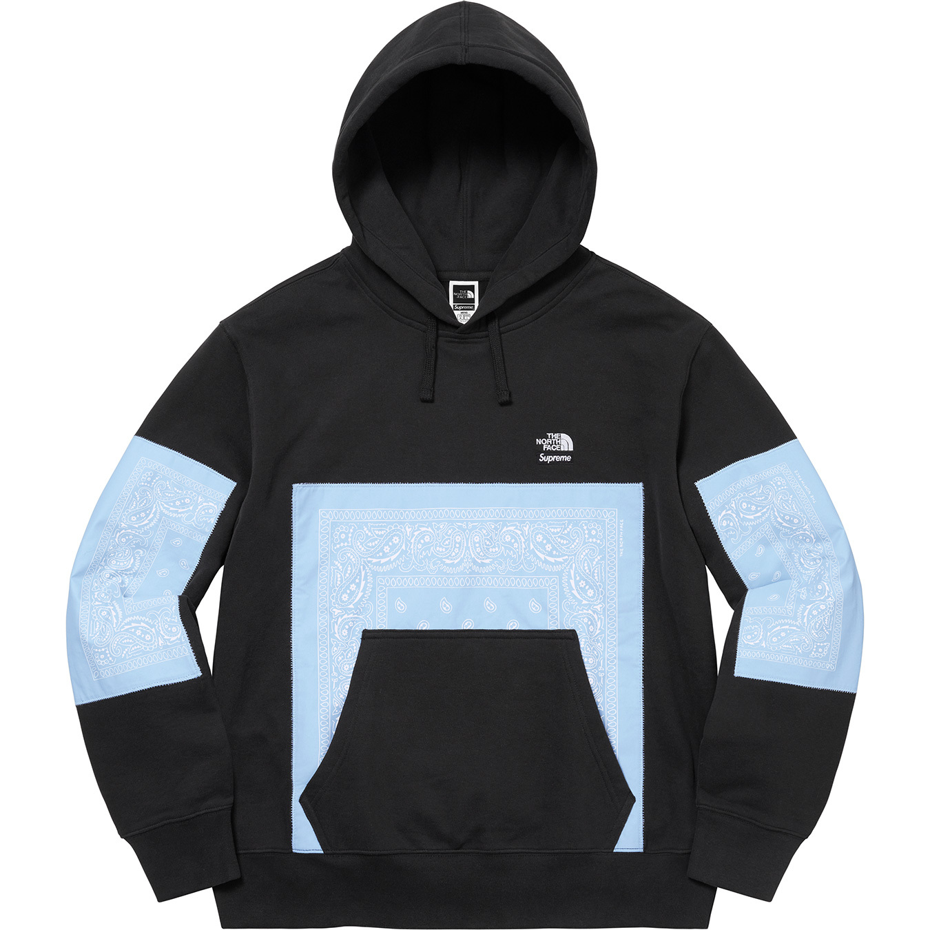 supreme north face hoodie hooded M black