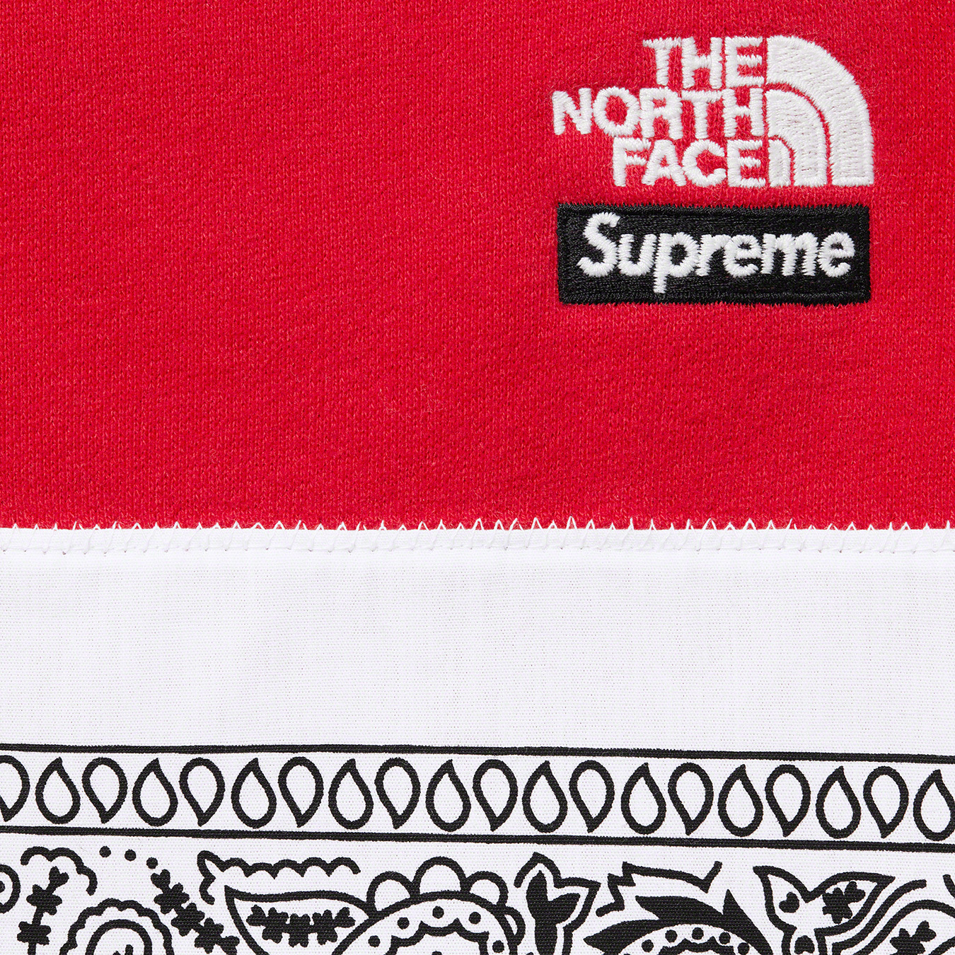 The North Face Bandana Hooded Sweatshirt - spring summer 2022 - Supreme