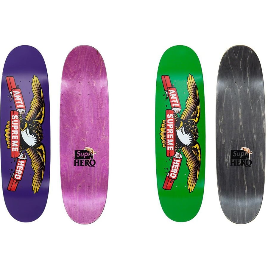 Supreme ANTIHERO Skateboard Deck Set