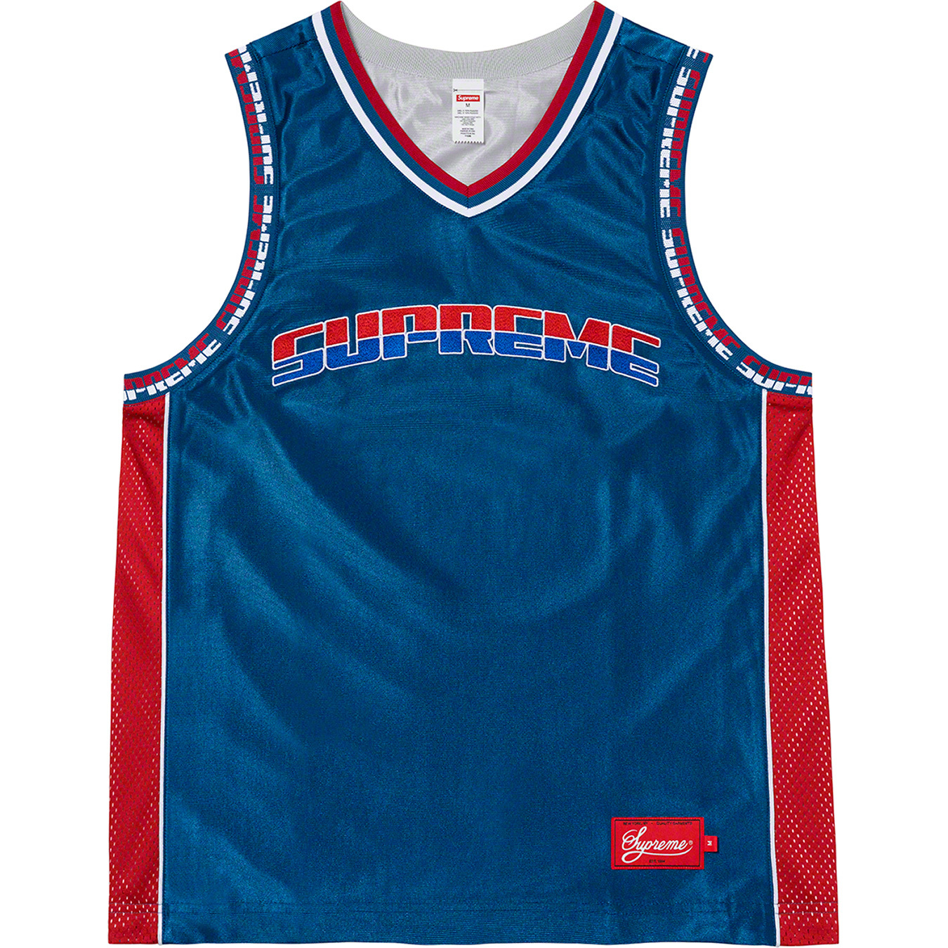 New SUPREME Red And Blue Reversible Basketball Jersey. Guaranteed Authentic  XL