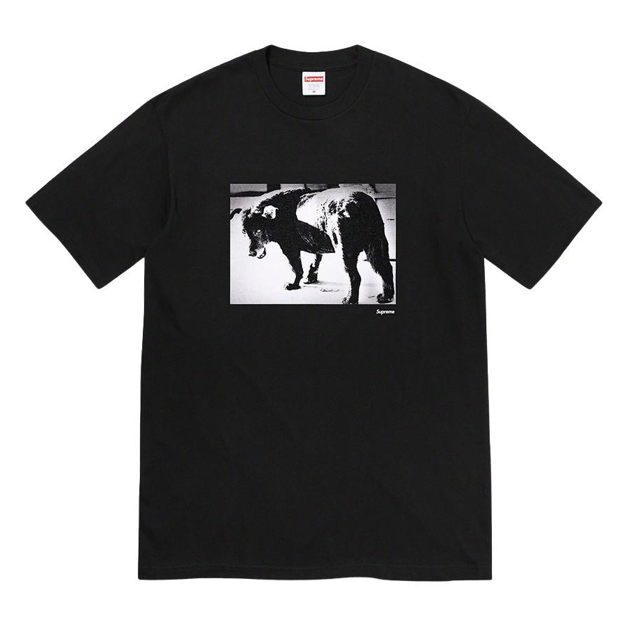 Dog Clothes black printed colour cotton summer T-Shirt lv supreme