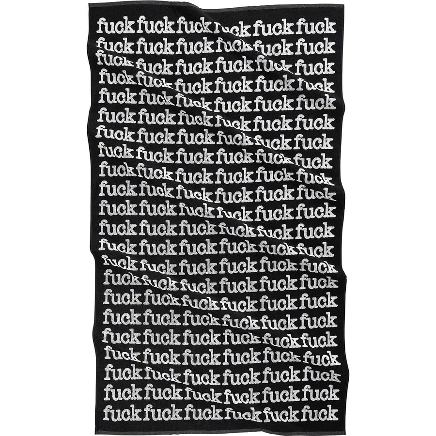 Details on Fuck Towel Black from spring summer
                                                    2022 (Price is $78)