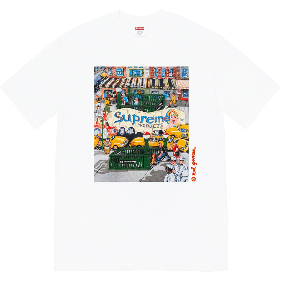 Details on Manhattan Tee White from spring summer
                                                    2022 (Price is $40)