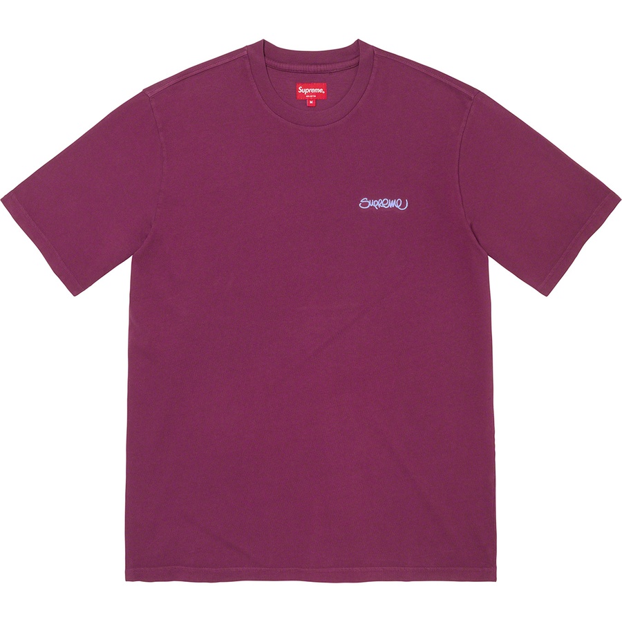 Details on Washed Handstyle S S Top Plum from spring summer
                                                    2022 (Price is $50)