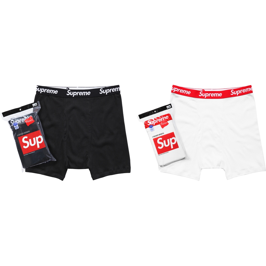 Details on Supreme Hanes Boxer Briefs (4 Pack) from fall winter
                                            2022 (Price is $40)