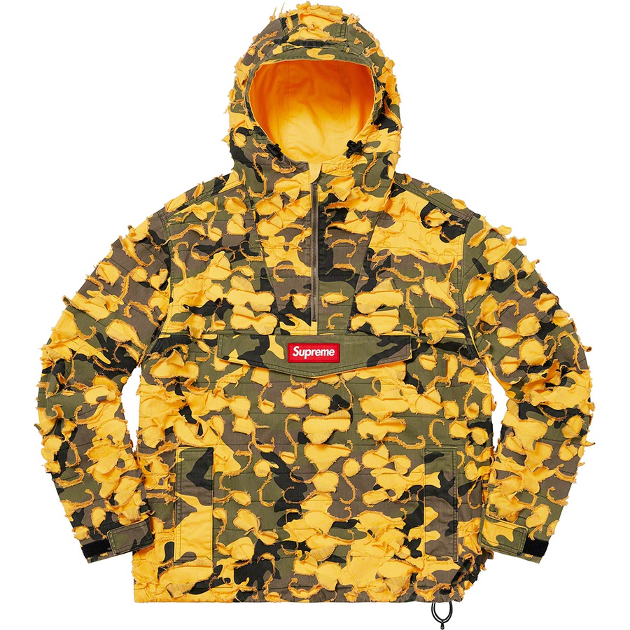Details on Supreme Griffin Anorak Yellow Camo from fall winter
                                                    2022 (Price is $398)