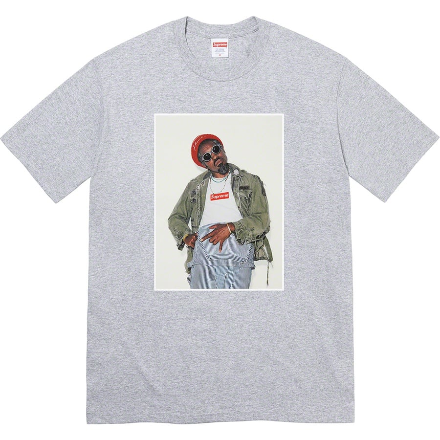 Details on André 3000 Tee Heather Grey from fall winter
                                                    2022 (Price is $54)