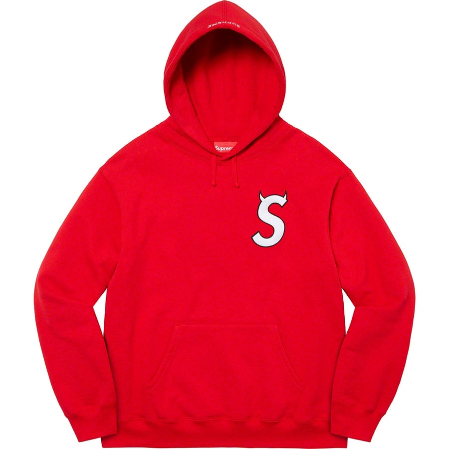 Details on S Logo Hooded Sweatshirt Red from fall winter
                                                    2022 (Price is $158)