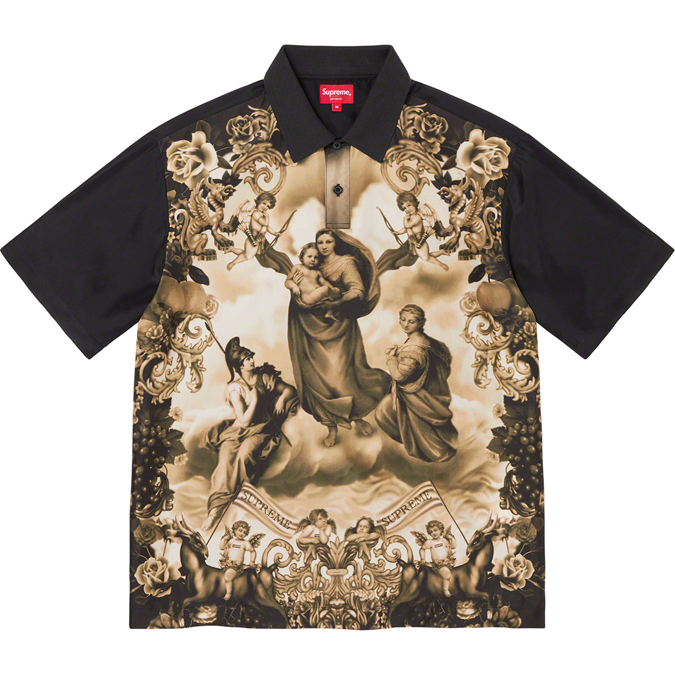 Supreme - Heavenly Print Silk Polo Shirt (White) – eluXive