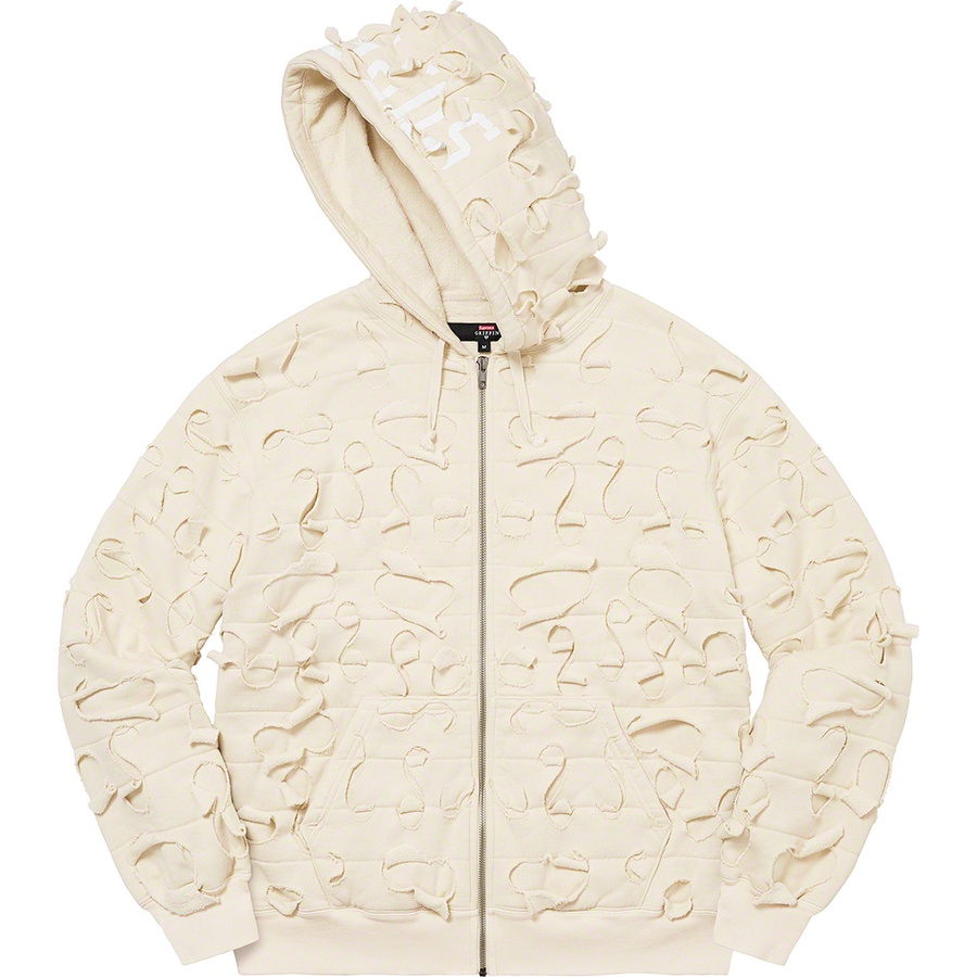 Details on Supreme Griffin Zip Up Hooded Sweatshirt Natural from fall winter
                                                    2022 (Price is $238)