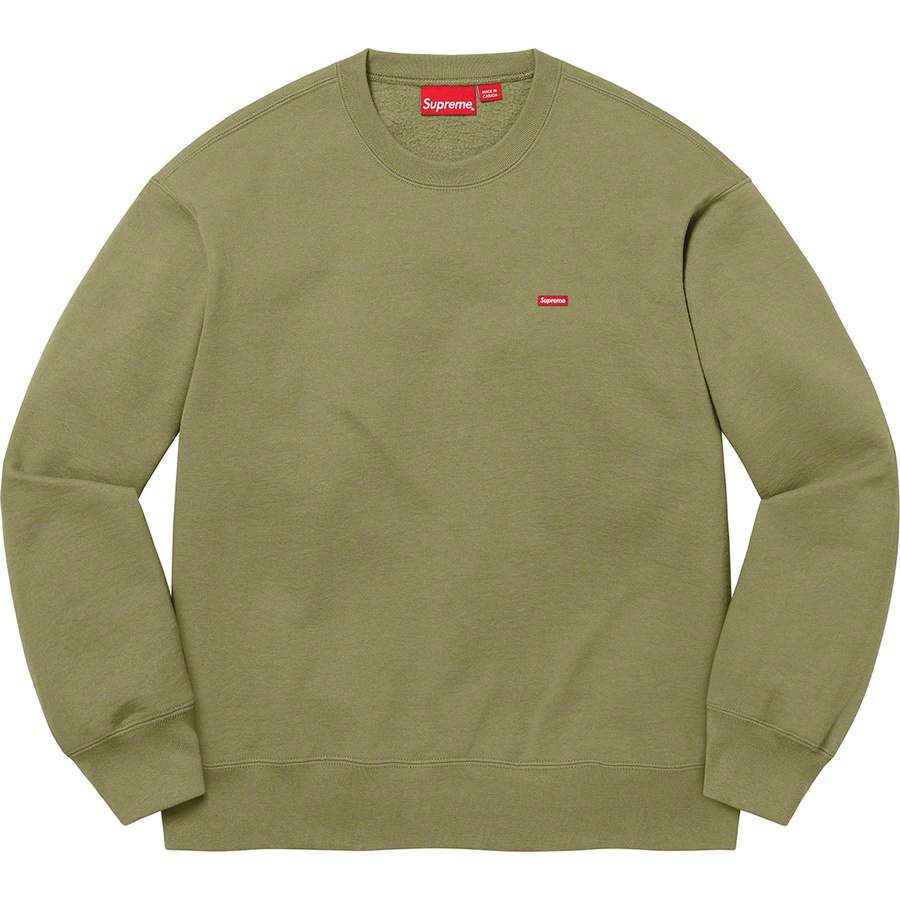 Details on Small Box Crewneck Light Olive from fall winter
                                                    2022 (Price is $138)