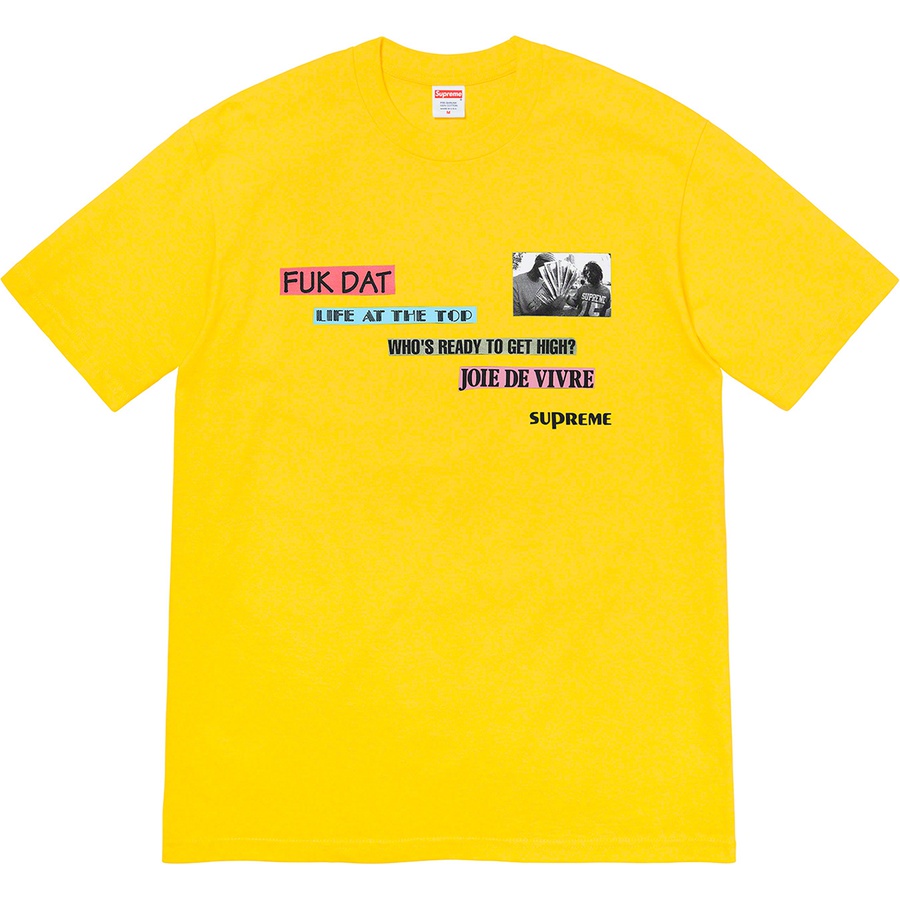 Details on Joie De Vivre Tee Yellow from fall winter
                                                    2022 (Price is $40)