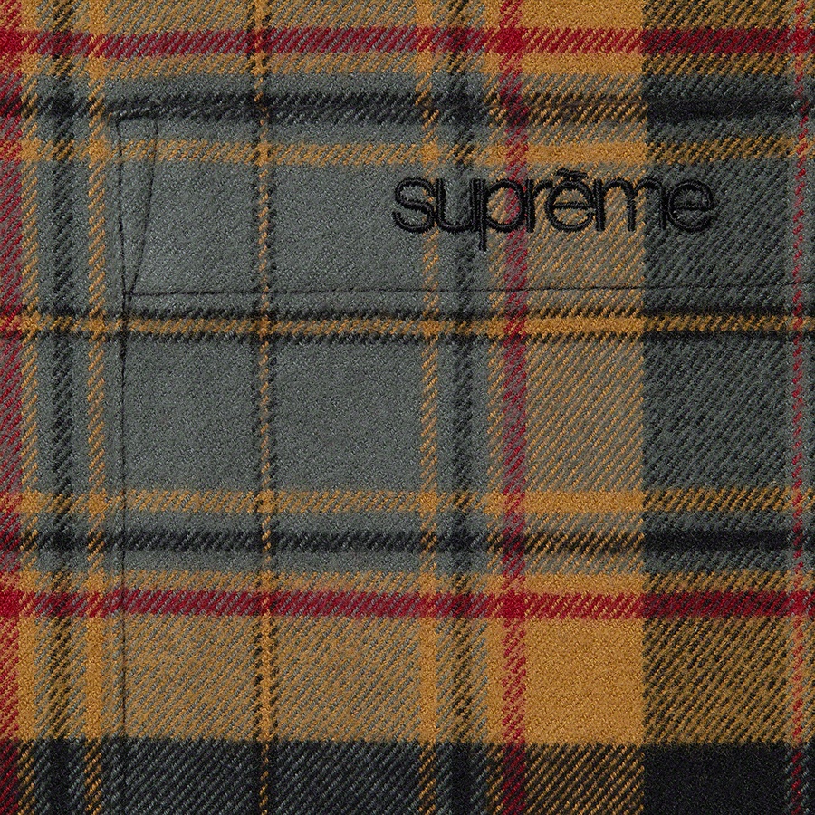 Details on Plaid Flannel Shirt Black from fall winter
                                                    2022 (Price is $128)