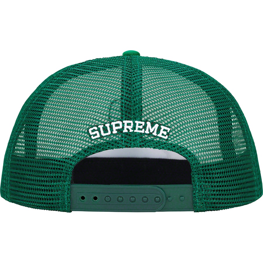 Details on Pin Up Mesh Back 5-Panel Green from fall winter
                                                    2022 (Price is $48)