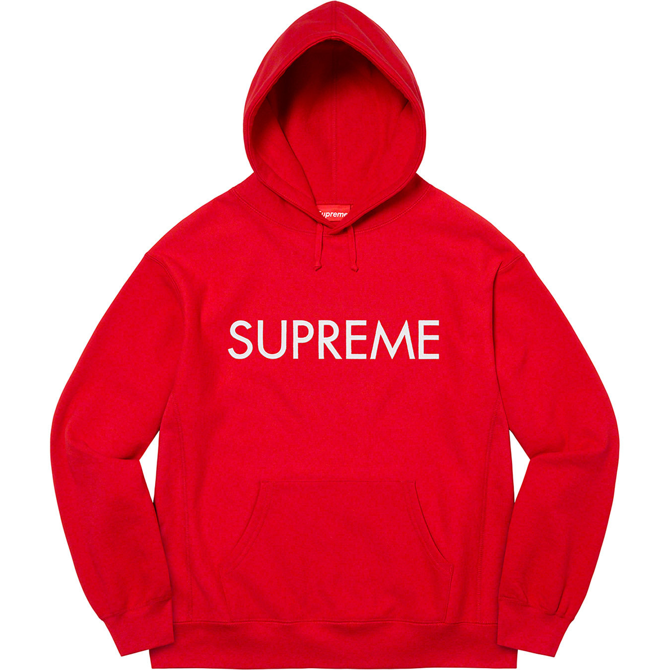 Supreme Capital Hooded Sweatshirt 'Red' | Men's Size M
