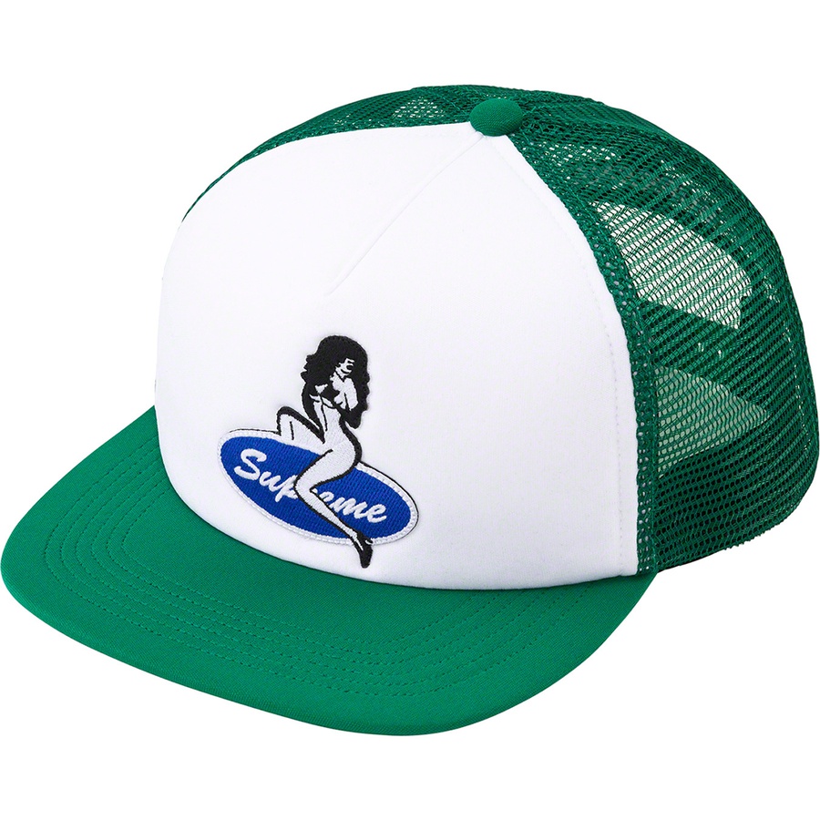 Details on Pin Up Mesh Back 5-Panel Green from fall winter
                                                    2022 (Price is $48)
