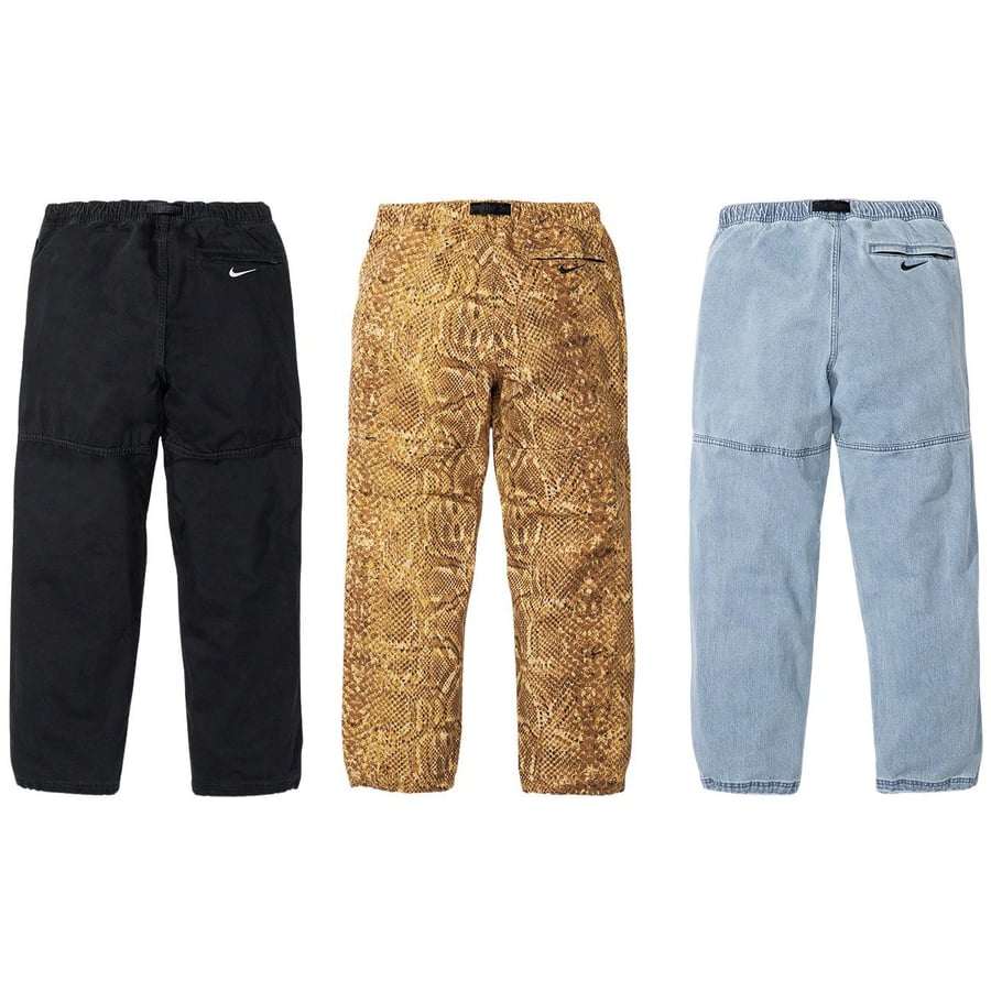 Details on Supreme Nike ACG Belted Denim Pant  from fall winter
                                                    2022 (Price is $198)
