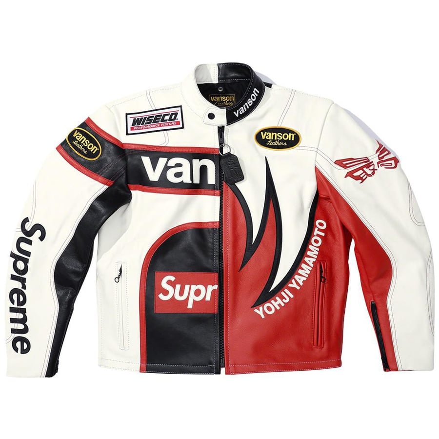Details on Supreme Yohji Yamamoto Vanson Leathers Split Jacket  from fall winter
                                                    2022 (Price is $2198)