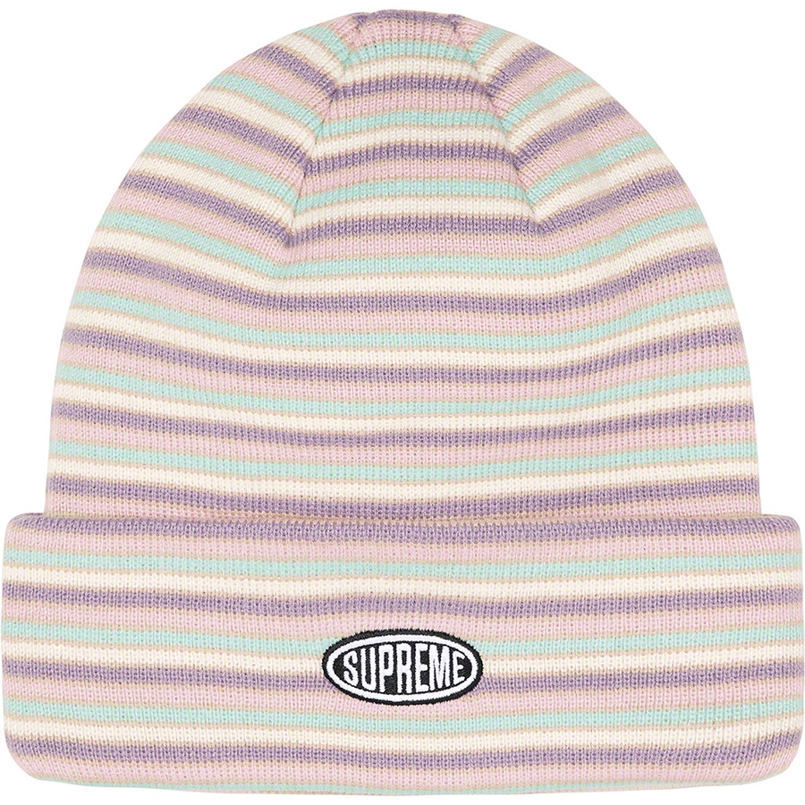 Details on Multi Stripe Beanie Purple from fall winter
                                                    2022 (Price is $38)