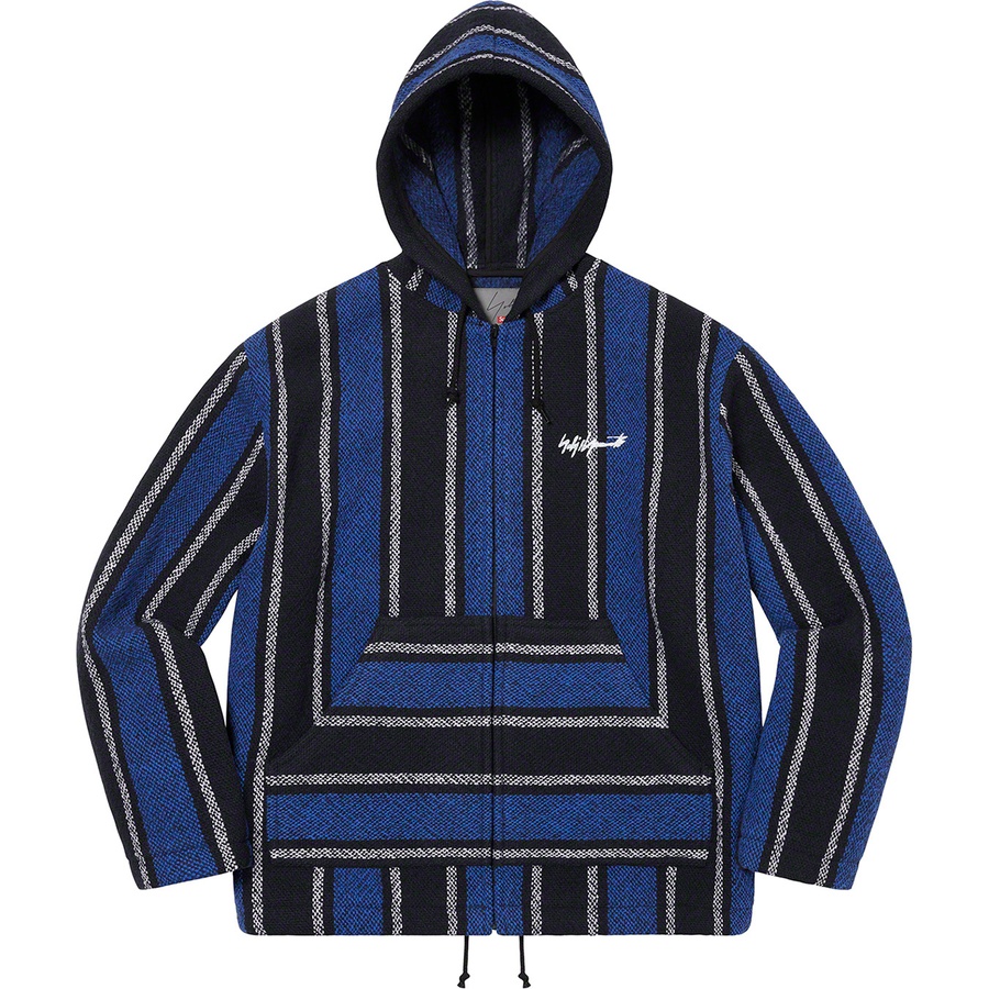 Details on Supreme Yohji Yamamoto Baja Jacket Blue from fall winter
                                                    2022 (Price is $268)