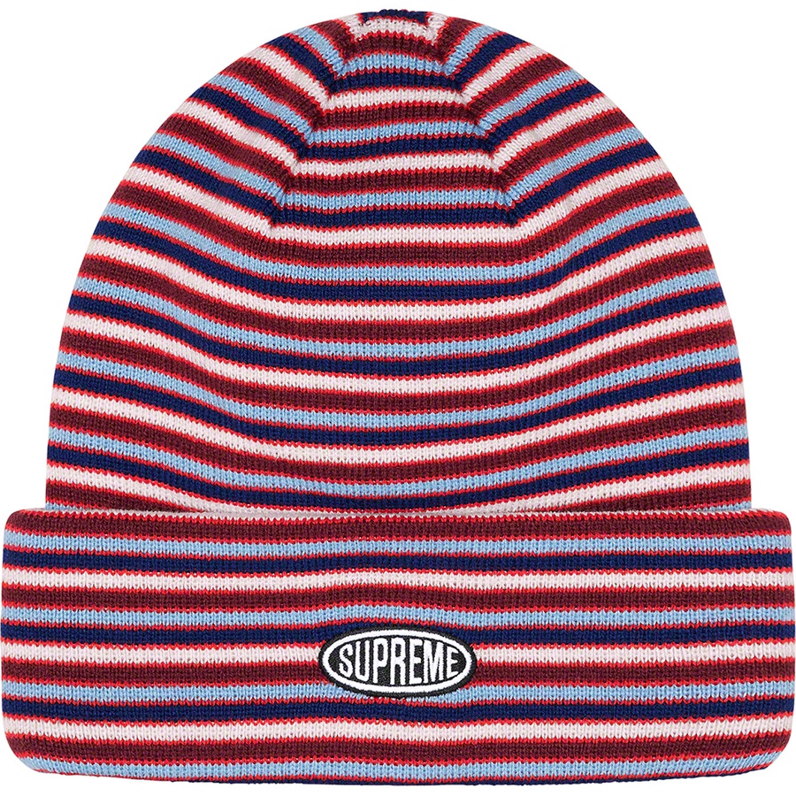 Details on Multi Stripe Beanie Red from fall winter
                                                    2022 (Price is $38)