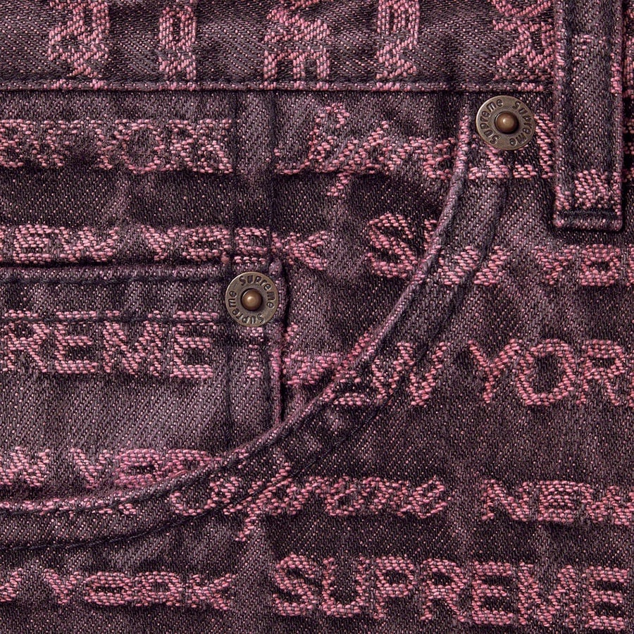 Details on Multi Type Jacquard Regular Jean Purple from fall winter
                                                    2022 (Price is $178)