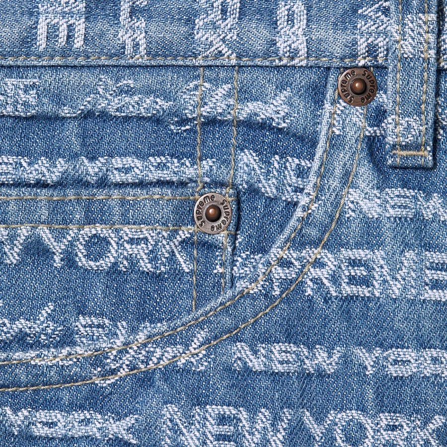 Details on Multi Type Jacquard Regular Jean Blue from fall winter
                                                    2022 (Price is $178)
