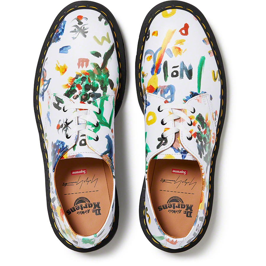 Details on Supreme Yohji Yamamoto Dr. Martens 1461 3-Eye Shoe White from fall winter
                                                    2022 (Price is $188)