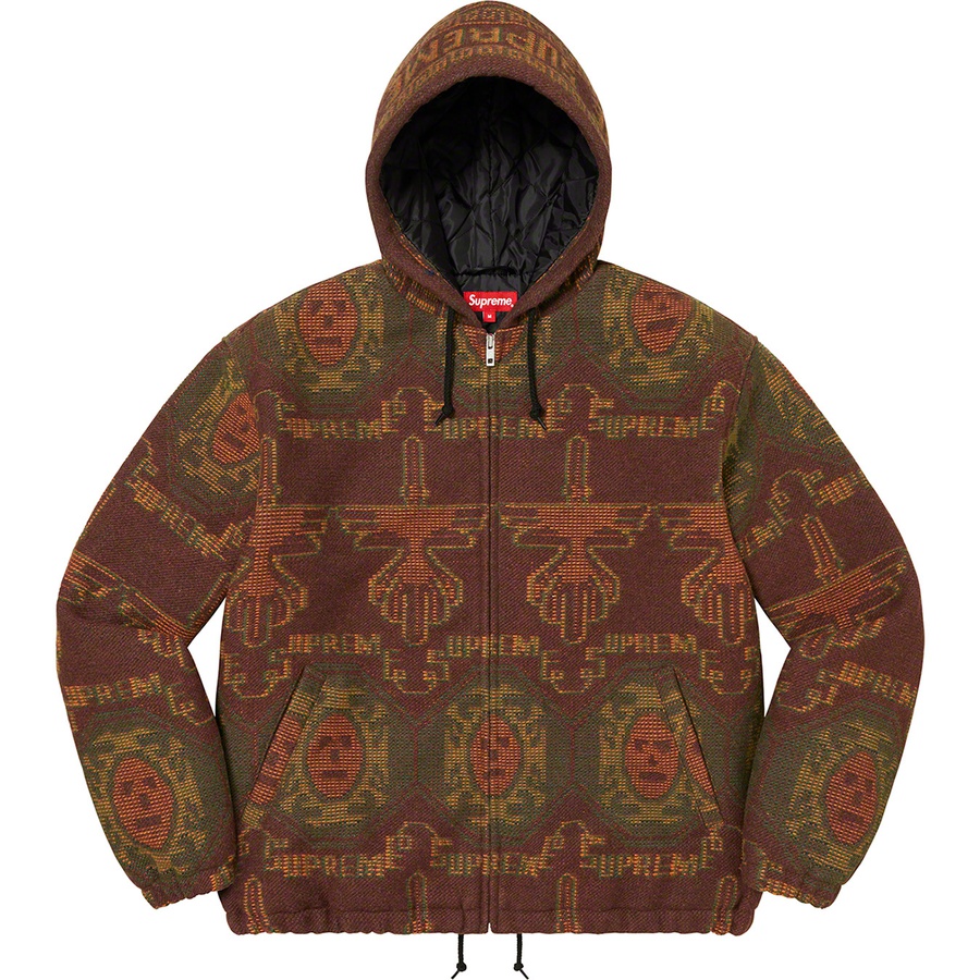 Details on Woven Hooded Jacket Rust from fall winter
                                                    2022 (Price is $198)