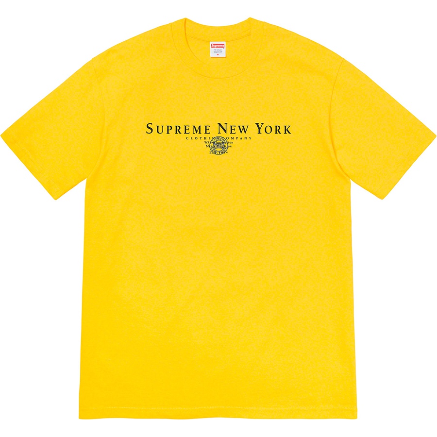 Details on Tradition Tee Yellow from fall winter
                                                    2022 (Price is $40)