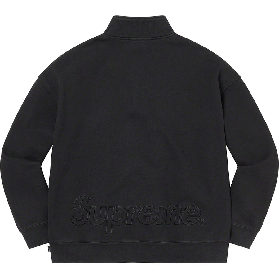Details on Washed Half Zip Pullover Black from fall winter
                                                    2022 (Price is $158)