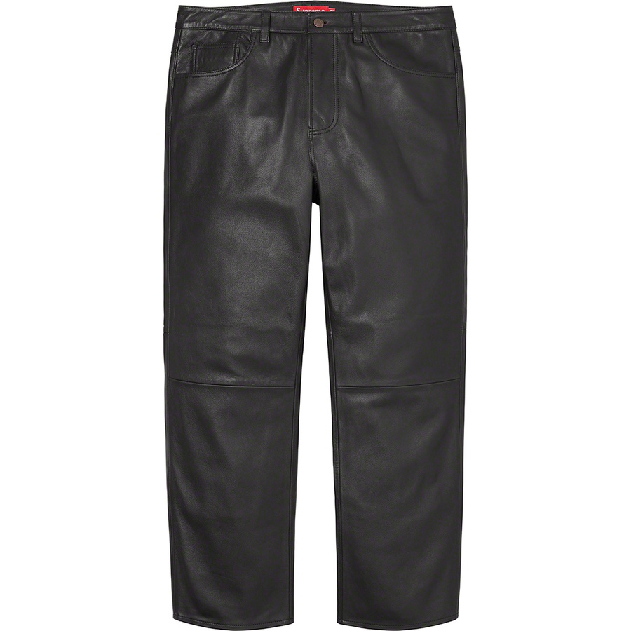 Details on Leather 5-Pocket Jean Black from fall winter
                                                    2022 (Price is $398)