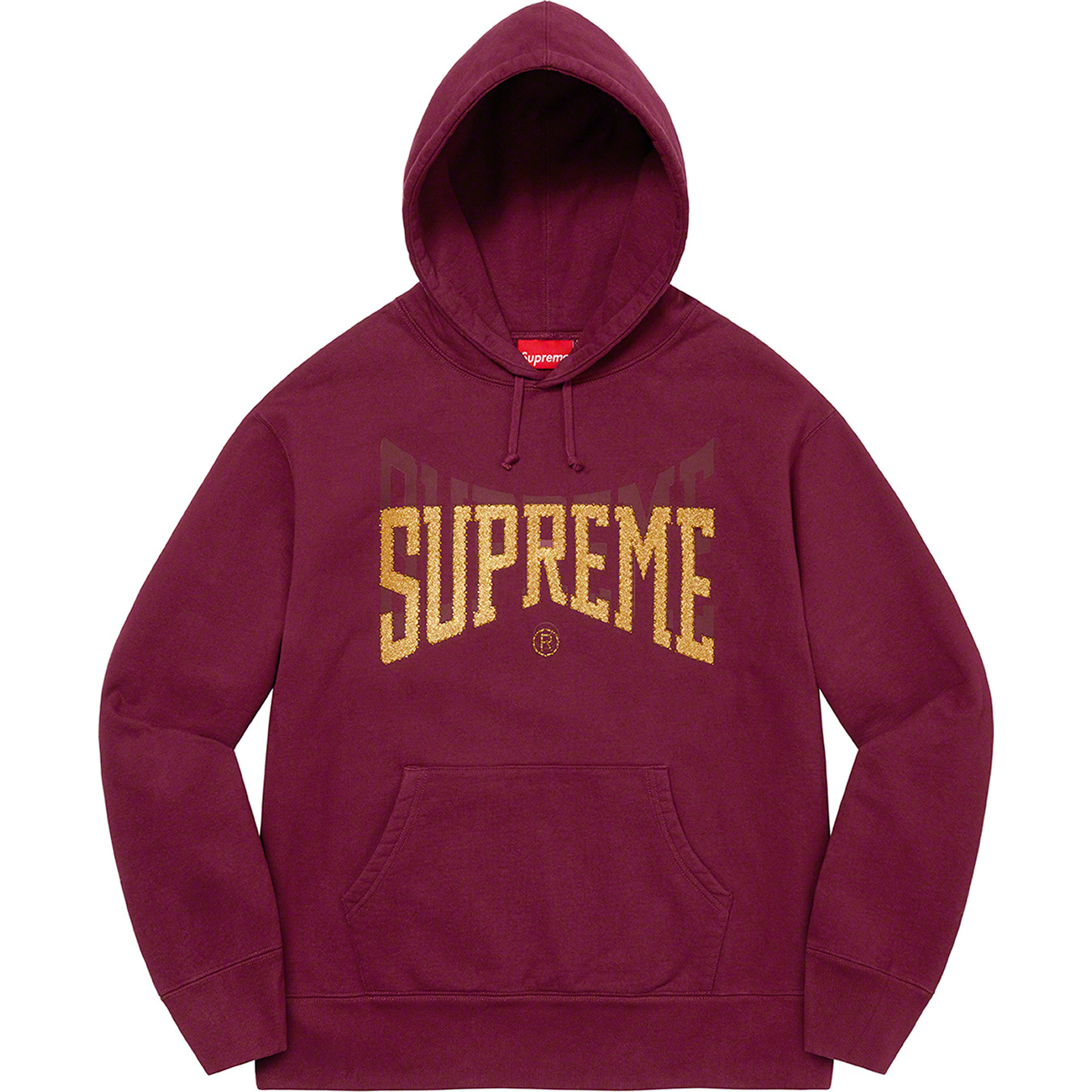 Supreme Supreme Arc Logo Crewneck Sweatshirt Burgundy Red