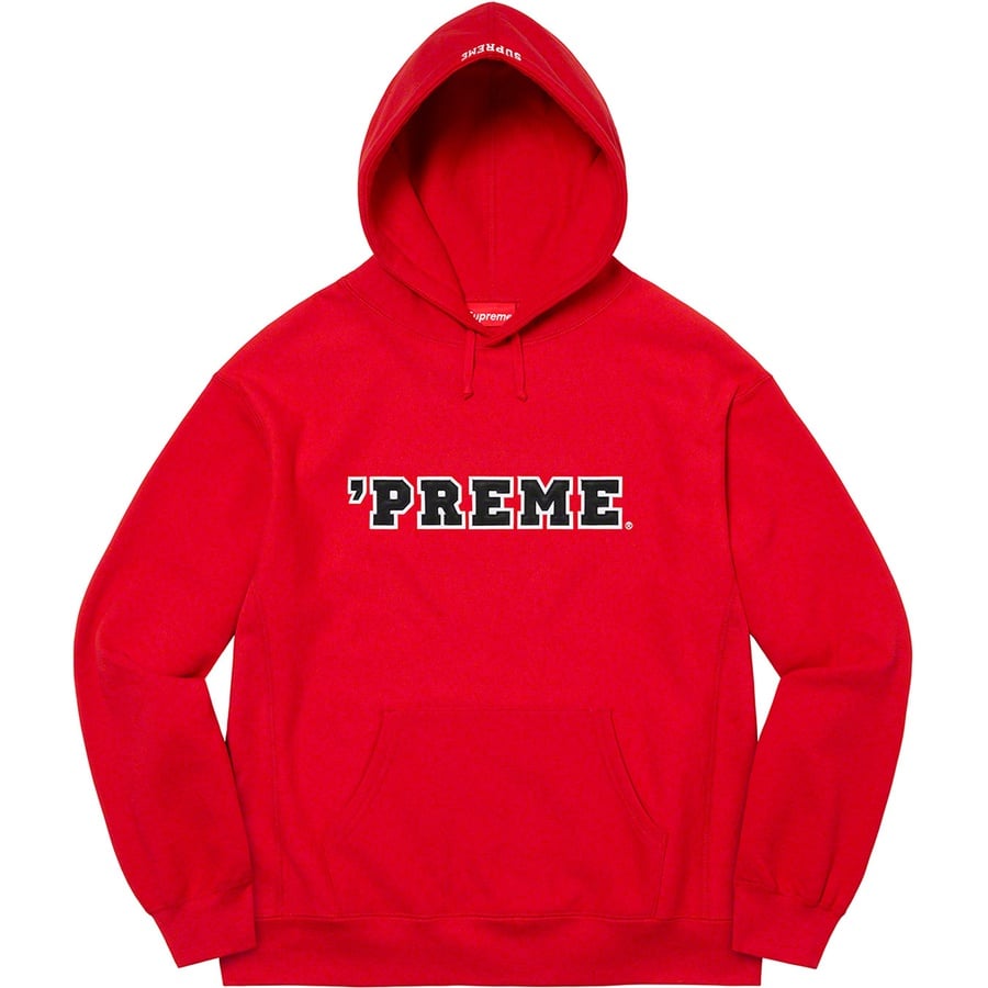 Details on Preme Hooded Sweatshirt Red from fall winter
                                                    2022 (Price is $158)