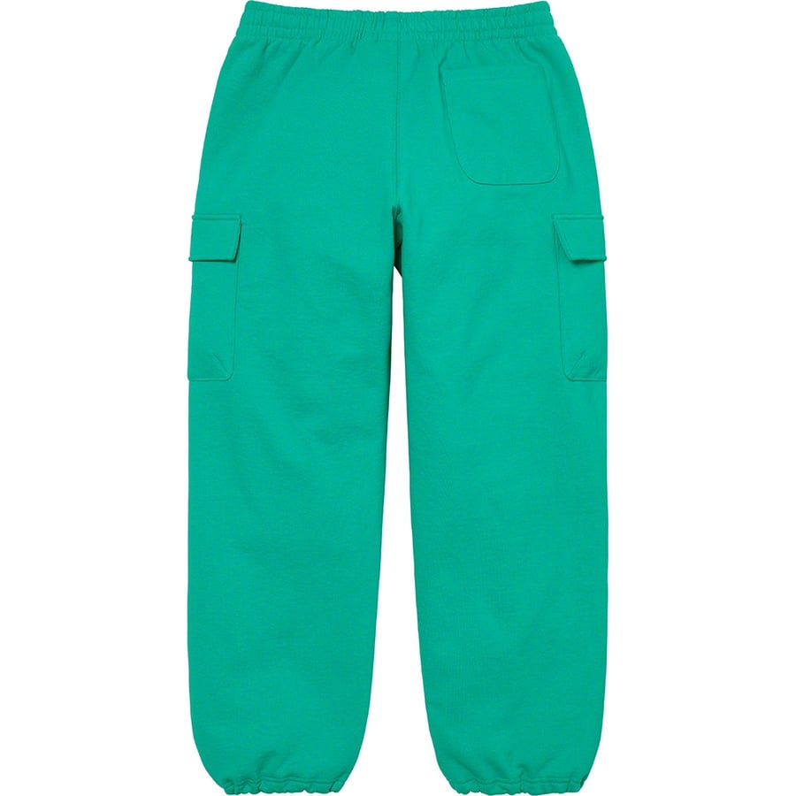 Details on Small Box Cargo Sweatpant Dark Aqua from fall winter
                                                    2022 (Price is $158)