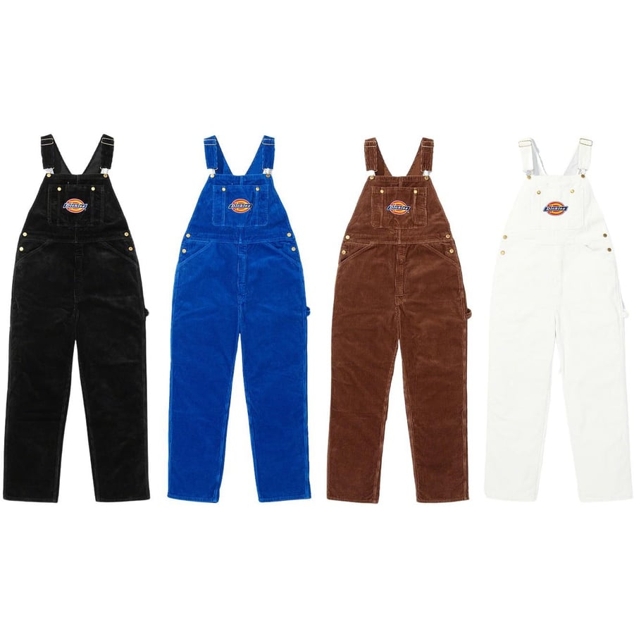Details on Supreme Dickies Corduroy Overalls from fall winter
                                            2022 (Price is $168)