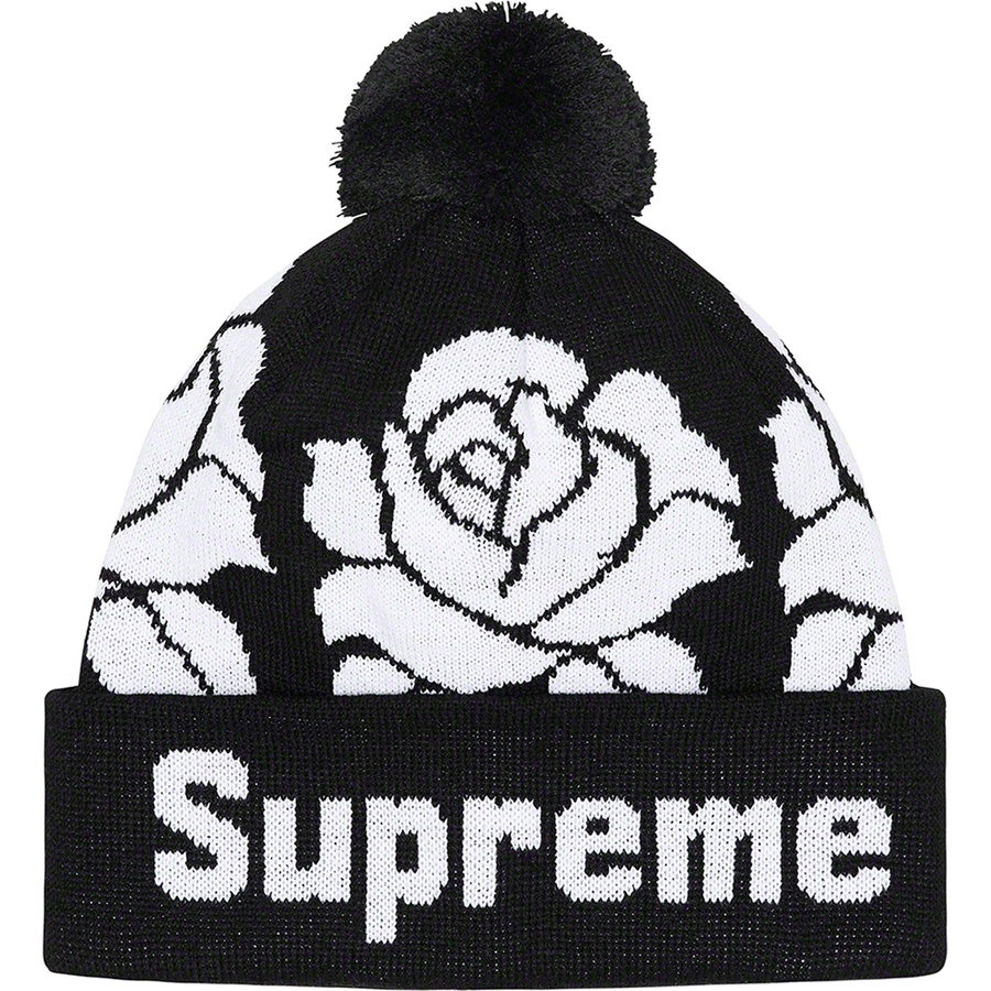 Details on Rose Beanie Black from fall winter
                                                    2022 (Price is $40)
