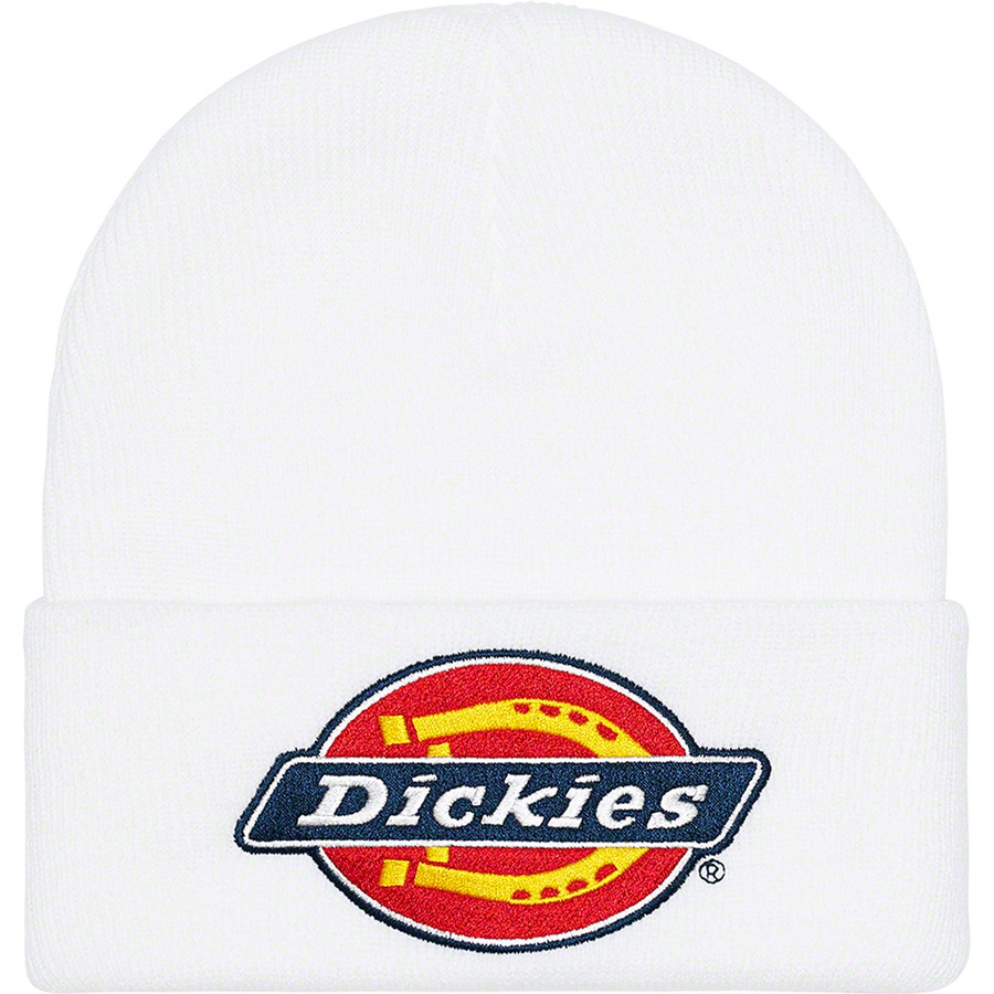 Details on Supreme Dickies Beanie White from fall winter
                                                    2022 (Price is $38)