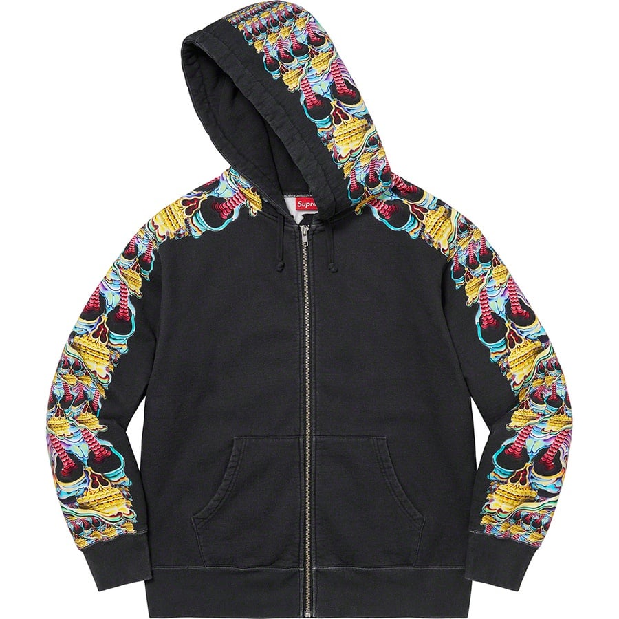 Details on Skulls Zip Up Hooded Sweatshirt Black from fall winter
                                                    2022 (Price is $188)