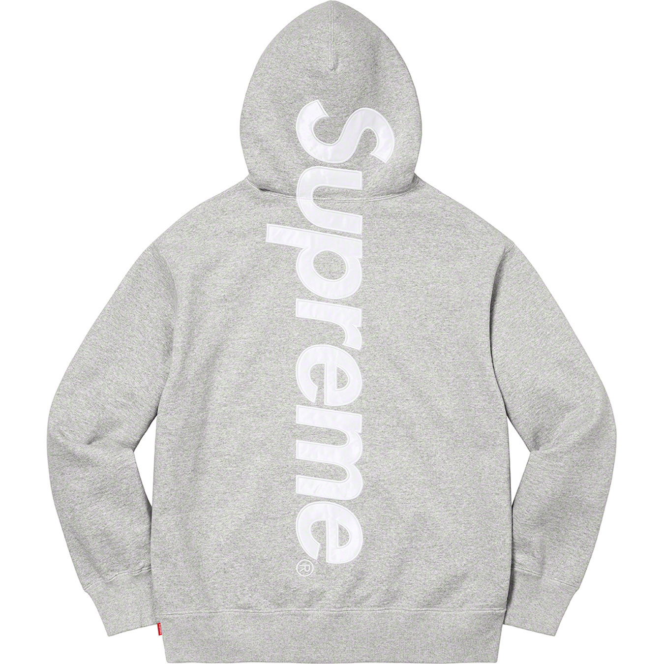 Supreme Satin Appliqué Hooded Sweatshirt-