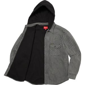 Houndstooth Flannel Hooded Shirt - fall winter 2022 - Supreme